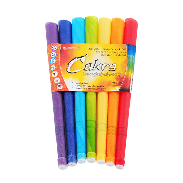 Čakerní (energizující) svíčky 7 ks